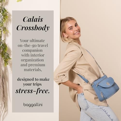 Baggallini Calais Crossbody Bags for Women Lightweight Water-Resistant Travel Purse Baggallini Calais Crossbody Bags for