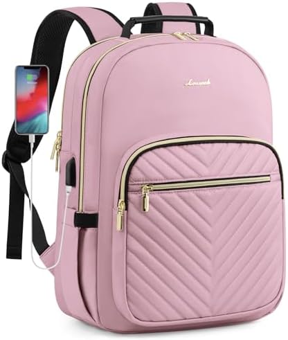 Laptop Backpack Purse for Women Work Travel Black OEKO-TEX STANDARD 100 Laptop Backpack Purse for Women College Black Qu