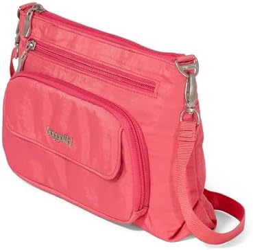 Baggallini Original RFID Protected Lightweight Nylon Zippered Travel Purse for Women ClimatePartner Certified