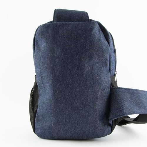 Smart Protection RFID Handbag for Travel | Stylish Denim Sling Bag for Women | Durable Blue Denim Slingshot Handbag