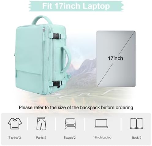 Hanples TSA Flight Approved Large Travel Backpack for Women and Men | Hanples Waterproof Anti-Theft Large Carry On Back