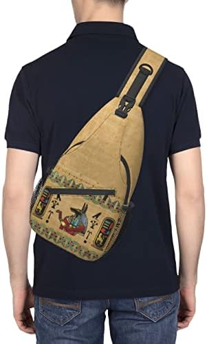 ASYG Egyptian Sling Bag Casual Backpack Crossbody Daypack Casual Use Men Women Multifunctional Style