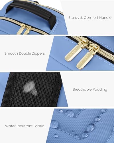 Laptop Backpack Purse for Women Work Travel Black OEKO-TEX STANDARD 100 Laptop Backpack Purse for Women College Black Qu