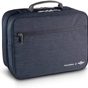 Ricardo Beverly Hills Essentials 5.0 Deluxe Travel Organizer - Odor-Controlling Toiletry Bag for Airplane Travel & Cruis