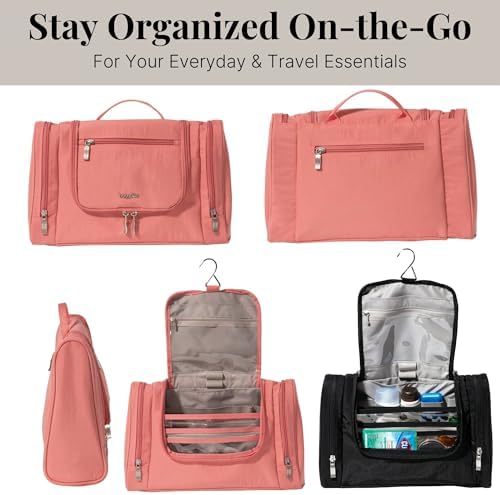 Baggallini High-Quality Toiletry Kit for Men and Women on Business Trips | Baggallini Travel Toiletry Kit Featuring Com