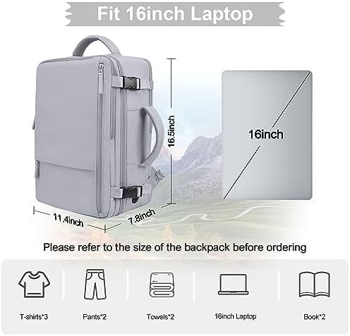 Hanples TSA Flight Approved Large Travel Backpack for Women and Men | Hanples Waterproof Anti-Theft Large Carry On Back