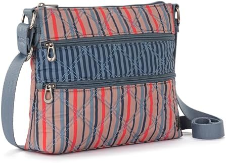 Sakroots Eco Twill Crossbody Purse for Everyday Use and Travel - Zipper Closure & Adjustable Strap