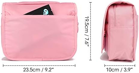 Narwey Beige Small Hanging Travel Toiletry Bag for Women Travel Bag Specifications: Makeup Bag Organizer, Cosmetics Bag - Image 35