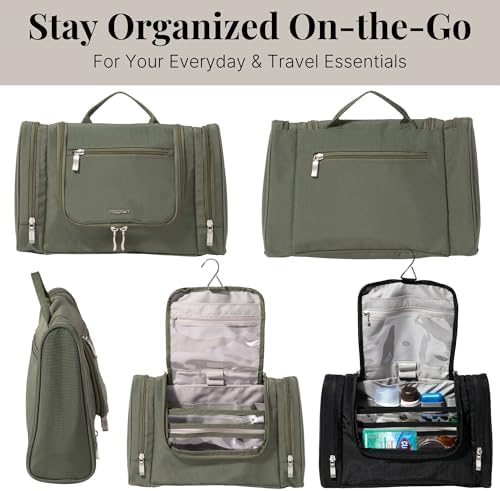 Baggallini High-Quality Toiletry Kit for Men and Women on Business Trips | Baggallini Travel Toiletry Kit Featuring Com