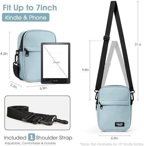 KALIDI Multi Position Crossbody Sling Bag for Women Men with Adjustable Strap
