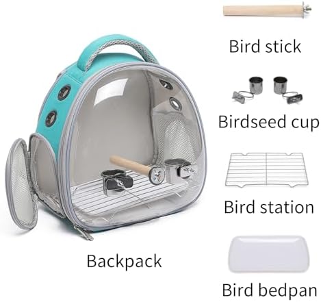 Portable travel pet backpack carrier (Accessories+Black)
Portable travel pet carrier for hamster bag guinea pig bird s - Image 9