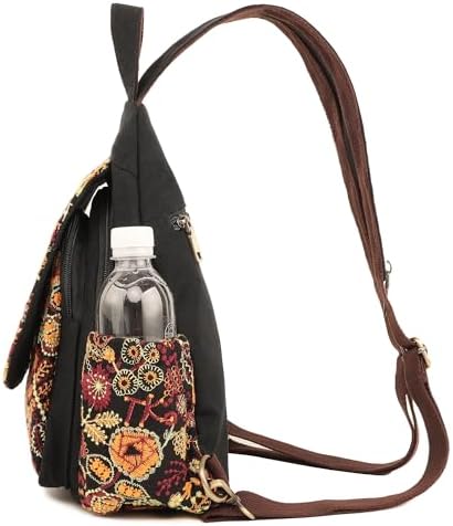 SILKAREA Embroidered Boho Small Sling Bag for Women Travel (Blue) SILKAREA Embroidered Boho Small Sling Bag for Women Ch