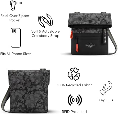 Sherpani Pica Women's Lightweight 4L Travel Crossbody Bag with RFID Protection Reef
