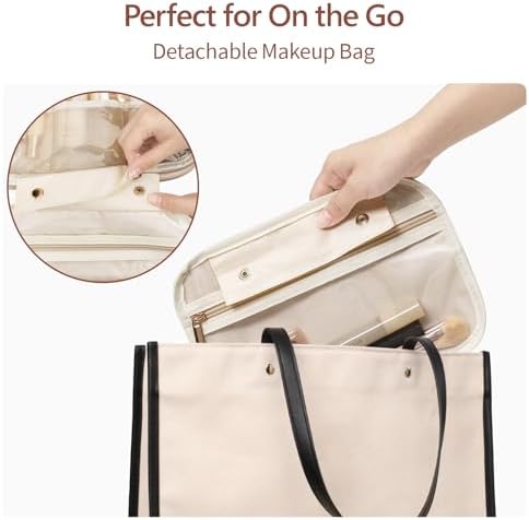 Hanging Travel Bag for Toiletries Quilted Plaid Waterproof Makeup Organizer Brown (M) Smart Large Compartments Toiletr