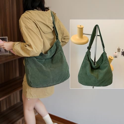 Dainaotm Canvas Tote Bag Casual Hobo Crossbody Shoulder Bag for Women Large Purse Messenger Bag Travel Work Dainaotm Can