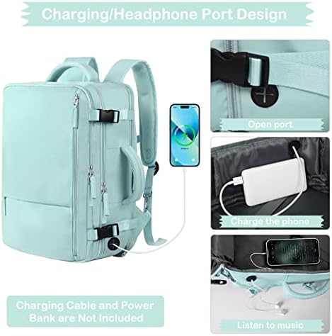 Hanples TSA Flight Approved Large Travel Backpack for Women and Men | Hanples Waterproof Anti-Theft Large Carry On Back