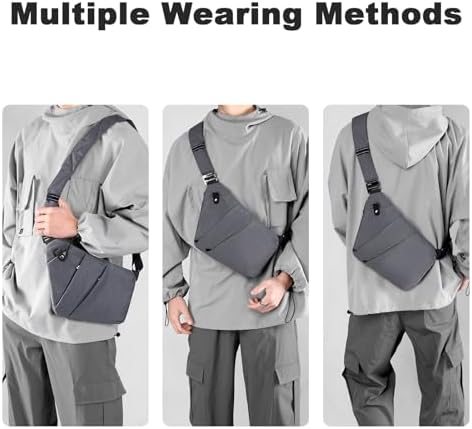 BIRDDIE Anti-Theft Travel Bag - Large Capacity Chest Sling Bag for Travel and Sports | BIRDDIE Anti-Theft Travel Bag -