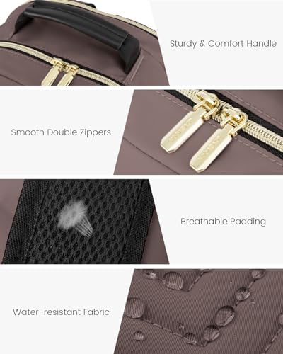 Laptop Backpack Purse for Women Work Travel Black OEKO-TEX STANDARD 100 Laptop Backpack Purse for Women College Black Qu