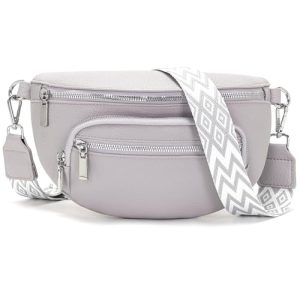 Sasrymnl sac banane femme en cuir vegan amovible et réglable pour women dedicate.Absorbant et chic Sac bandoulière femme