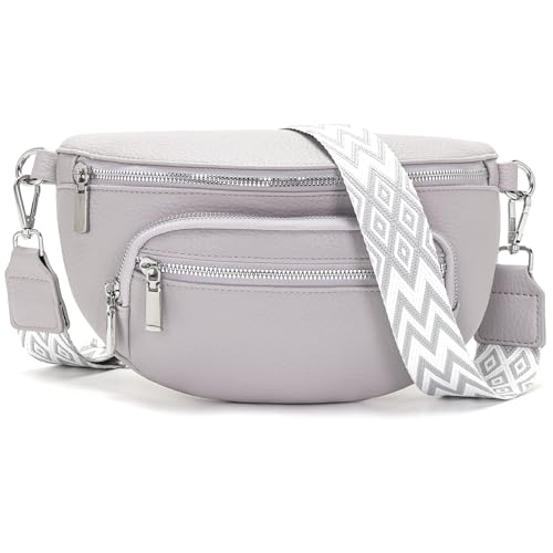 Sasrymnl sac banane femme en cuir vegan amovible et réglable pour women dedicate.Absorbant et chic Sac bandoulière femme