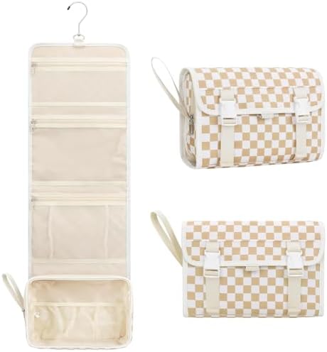 Relavel Travel Toiletry Bag for Men, Large Capacity Travel Kit, Hanging Toiletry Bag for Women