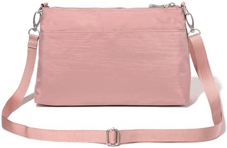 Baggallini Original RFID Protected Lightweight Nylon Zippered Travel Purse for Women ClimatePartner Certified