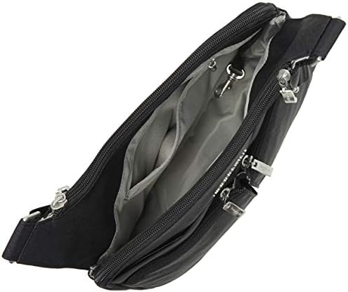 Baggallini Cross Over Crossbody Women Lightweight Water-Resistant Nylon Organized Travel Bag Purse