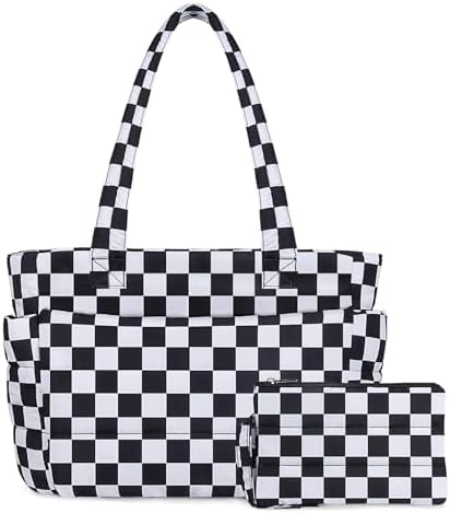 TOPDesign Lightweight Puffy Handbag for Women Travel TOPDesign Quilted Shoulder Bag for Women Work TOPDesign Puffer Tote