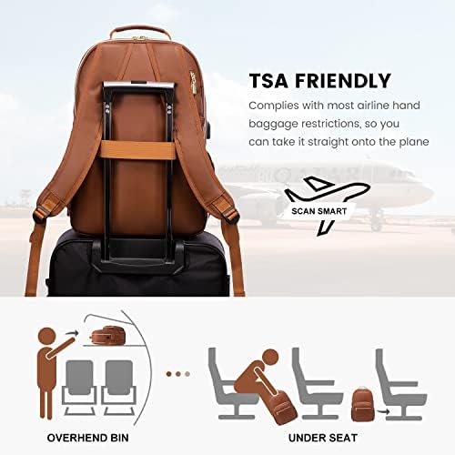 Laptop Backpack Purse for Women Work Travel Black OEKO-TEX STANDARD 100 Laptop Backpack Purse for Women College Black Qu