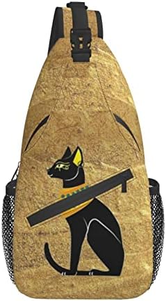 ASYG Egyptian Sling Bag Casual Backpack Crossbody Daypack Casual Use Men Women Multifunctional Style