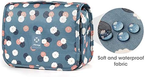 Narwey Beige Small Hanging Travel Toiletry Bag for Women Travel Bag Specifications: Makeup Bag Organizer, Cosmetics Bag - Image 17