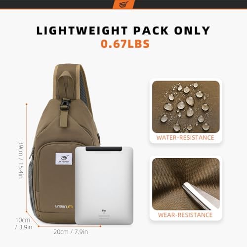 SKYSPER Anti-RFID Crossbody Sling Backpack for Women Men(Army Green) SKYSPER Travel Hiking Crossbody Bag for Women Men