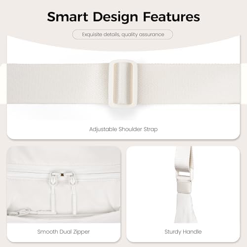 Women's VONAL Nylon Crescent Crossbody Bag for Slouchy Shoulder Hobo, Lightweight Moon Bag Dumpling Sling Purse | VONAL