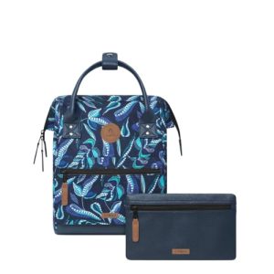 Cabaïa Sac à Dos Adventurer Fontainebleau Bleu - Mini 10L Déperlant Homme Femme Voyage École Affaires - Compartiment Ord