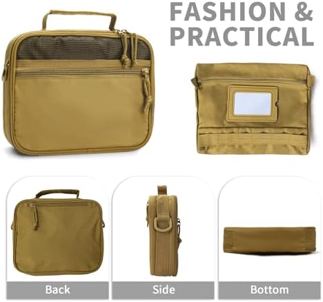 Tactical Toiletry Bag + Travel Kit + Hanging Shower Bag