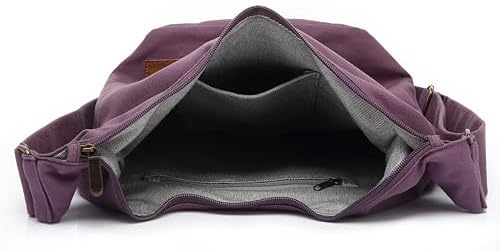 Coton Pose Women's Hippie Crossbody Bag - Top Zip Large Capacity Canvas Sling Bag - Handmade Jacquard Cloth