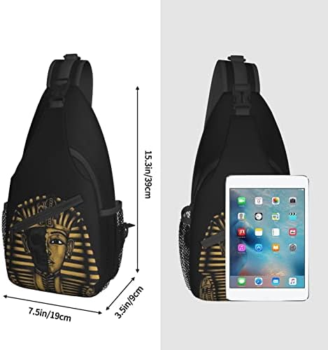 ASYG Egyptian Sling Bag Casual Backpack Crossbody Daypack Casual Use Men Women Multifunctional Style