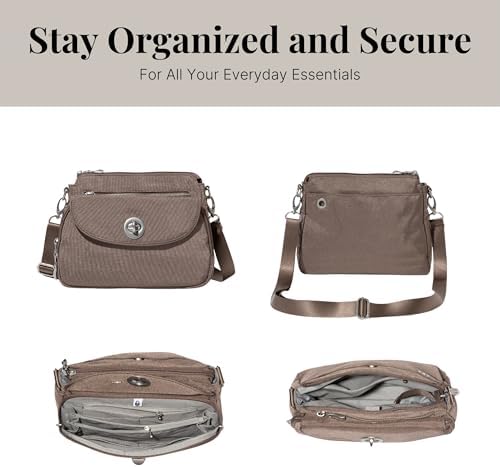 Baggallini Calais Crossbody Bags for Women Lightweight Water-Resistant Travel Purse Baggallini Calais Crossbody Bags for