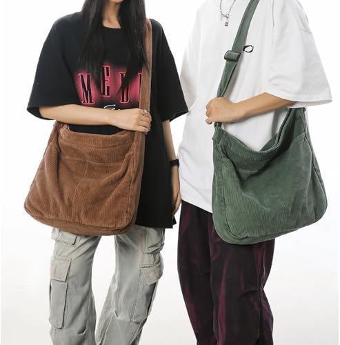 Dainaotm Canvas Tote Bag Casual Hobo Crossbody Shoulder Bag for Women Large Purse Messenger Bag Travel Work Dainaotm Can