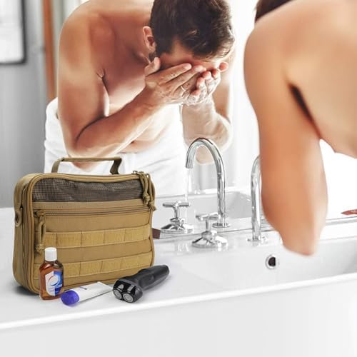 Tactical Toiletry Bag + Travel Kit + Hanging Shower Bag