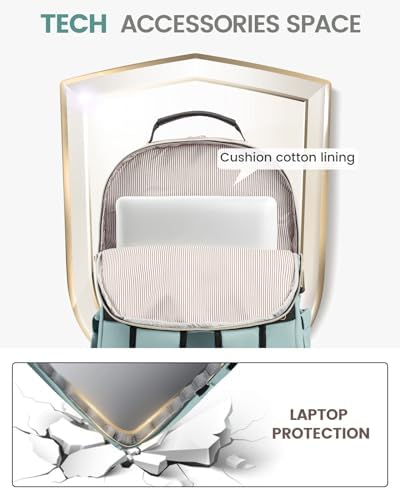 Laptop Backpack Purse for Women Work Travel Black OEKO-TEX STANDARD 100 Laptop Backpack Purse for Women College Black Qu