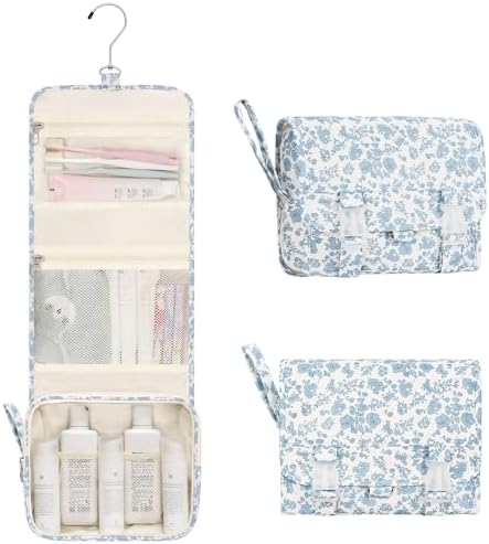 Relavel Travel Toiletry Bag for Men, Large Capacity Travel Kit, Hanging Toiletry Bag for Women