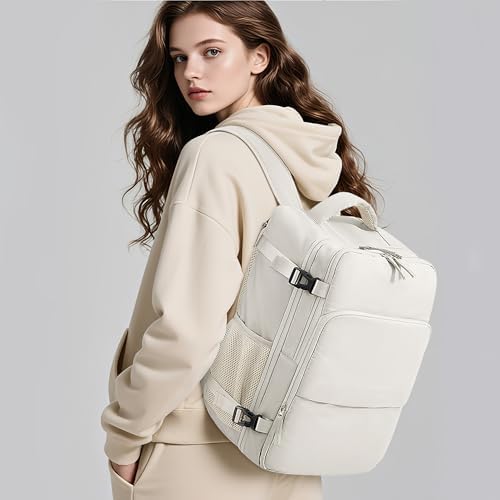 Women's Flight Approved Travel Backpack with USB Charging, Lightweight & Waterproof, Ideal for College, Work and Travel