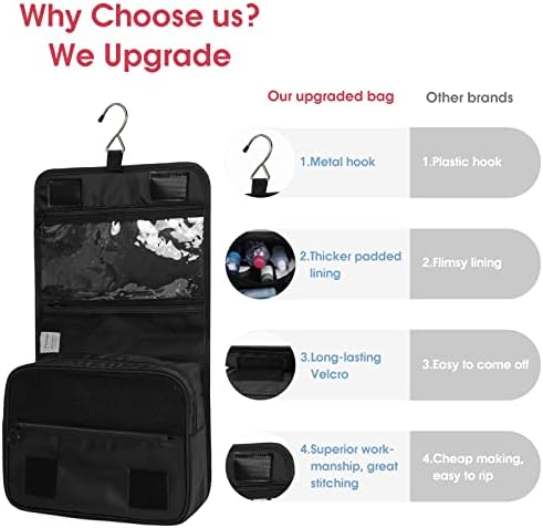 Narwey Beige Small Hanging Travel Toiletry Bag for Women Travel Bag Specifications: Makeup Bag Organizer, Cosmetics Bag - Image 26