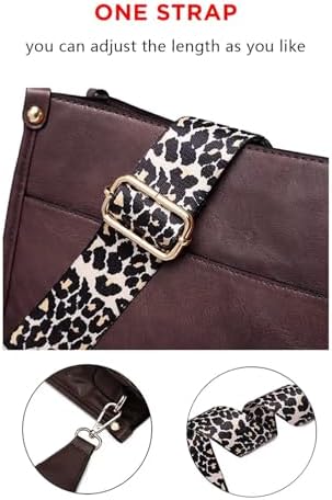 AUYOCO Vegan Leather Crossbody Bags for Women Handbag with Guitar Strap Zipped Pockets AUYOCO Vegan Leather Crossbody