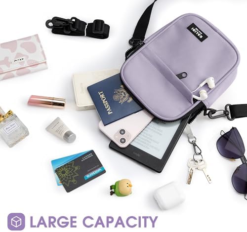 KALIDI Multi Position Crossbody Sling Bag for Women Men with Adjustable Strap