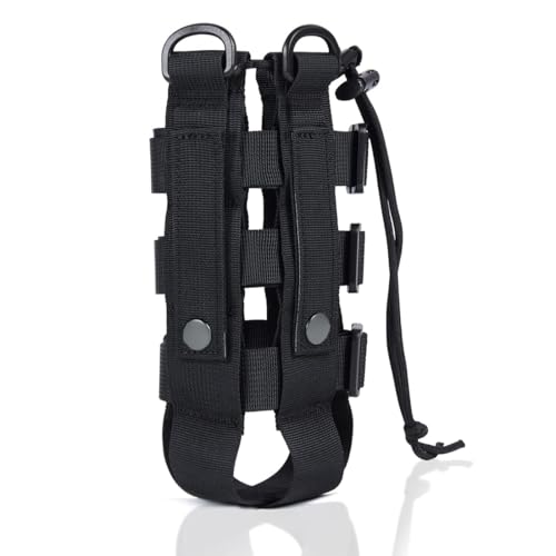 WUSJCOF Porte-Gourde Molle Accessoire Sac à Dos pour Randonnée et Camping Système Tactique Largeur Ajustable 7-15 cm