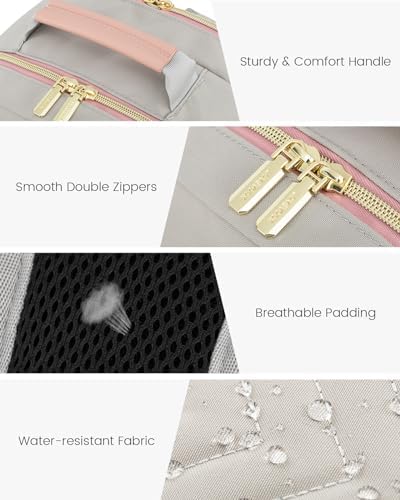 Laptop Backpack Purse for Women Work Travel Black OEKO-TEX STANDARD 100 Laptop Backpack Purse for Women College Black Qu