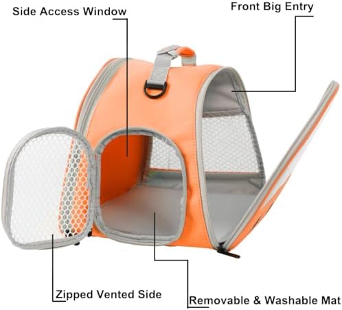 Bearded Dragon Travel Backpack with Harness and Leash Set Airline Approved Bearded Dragon Lizard Backpack Travel Carrier