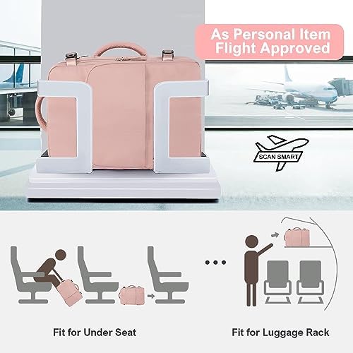 Women's Flight Approved Travel Backpack with USB Charging, Lightweight & Waterproof, Ideal for College, Work and Travel